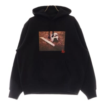 23FW MF DOOM Hooded Sweatshirt プリント プルオーバーパーカー ブラック Bランク