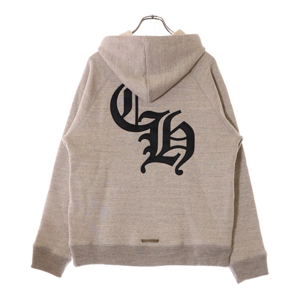 バックCH フェルト セメタリークロスパッチ プルオーバーパーカー グレー Aランク