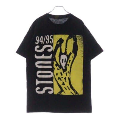 90s THE ROLLING STONES VOODOO LOUNGE ローリング・ストーンズ 両面プリント ツアーTシャツ カットソー ブラック Cランク