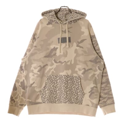 MULTI CAMO WILLIAMS HOODY レオパード カモ プルオーバーパーカー ベージュ KH2244 Bランク