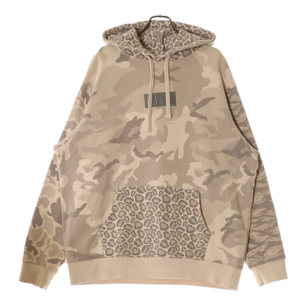MULTI CAMO WILLIAMS HOODY レオパード カモ プルオーバーパーカー ベージュ KH2244 Bランク