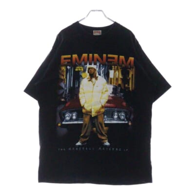 00s EMINEM The Marshall Mathers LP エミネム マーシャル マザーズ 両面プリントTシャツ 半袖カットソー ブラック Bランク
