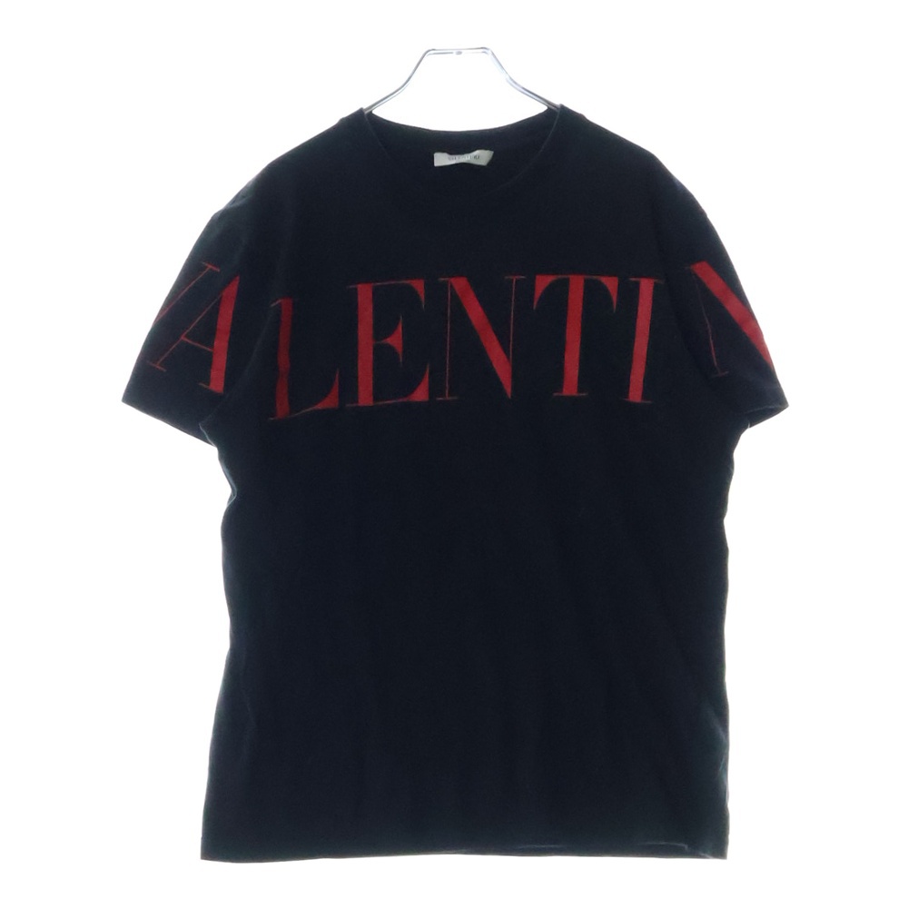 ヴァレンティノ☆ロゴプリント Tシャツ ブラック Valentino Garavani Vロゴ シグネチャー Tシャツ | ブラック