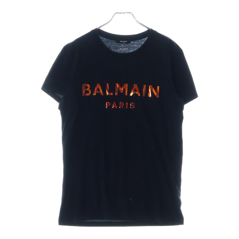 ホログラムロゴ 半袖クルーネックTシャツカットソー ブラック 1601I309 Bランク