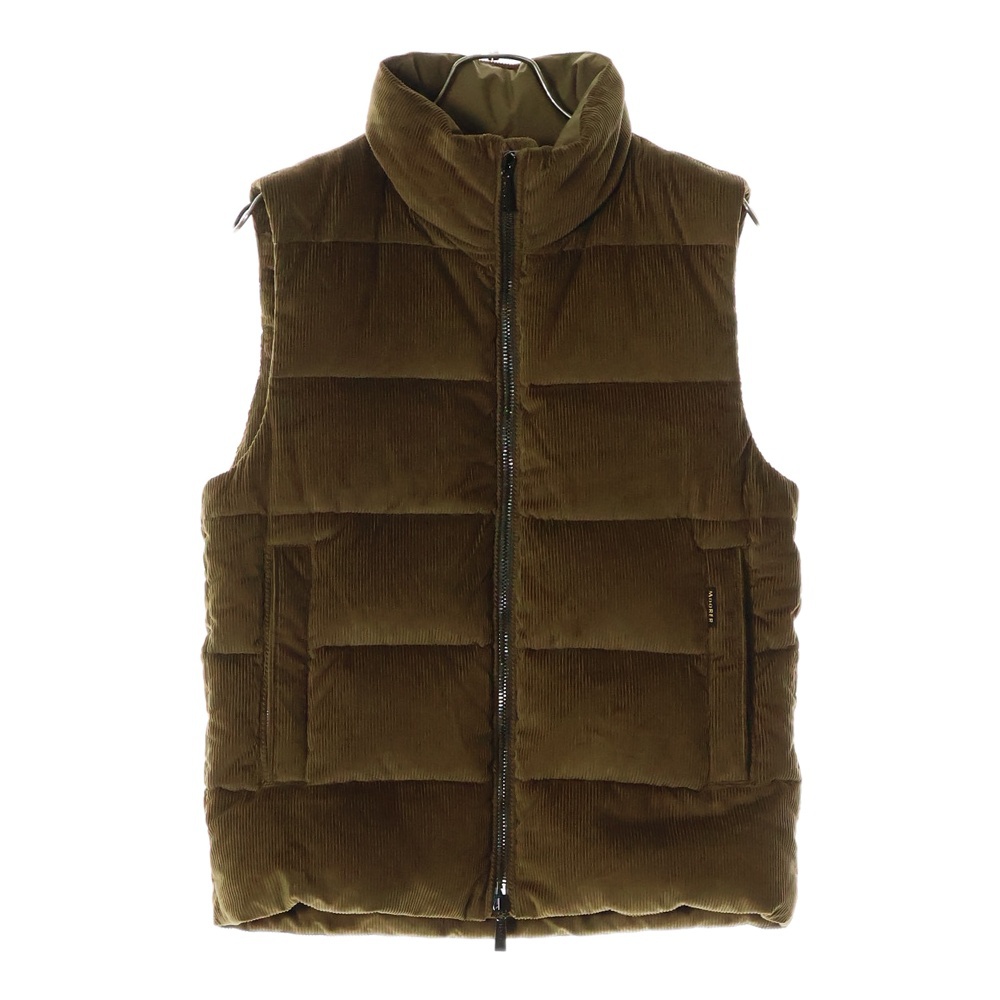 コーディロイ ダブルジップ ダウンベスト ブラウン Aランク