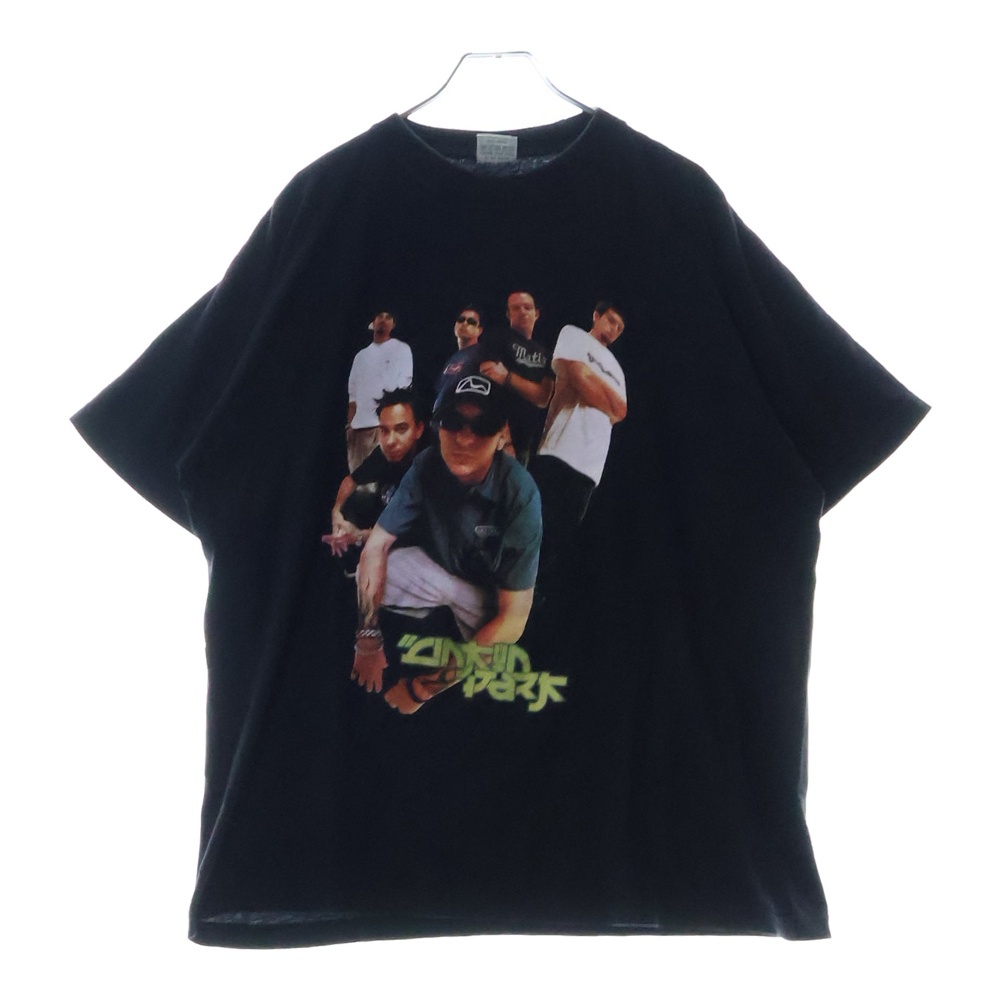 00s LINKIN PARK 両面プリント クルーネックTシャツ 半袖カットソー ブラック Bランク