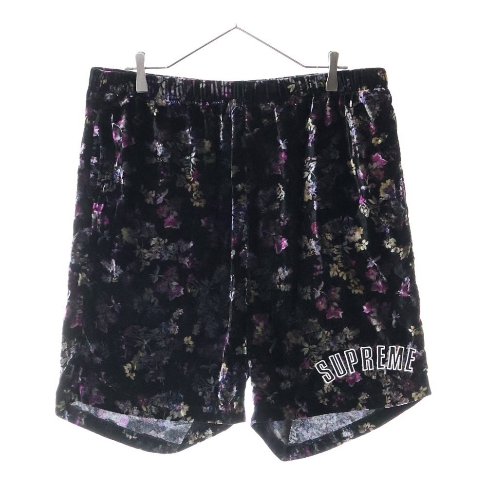 19AW FLORAL VELOUR BASEBALL SHORT フローラル ベロア ベースボール ショーツ マルチカラー Bランク