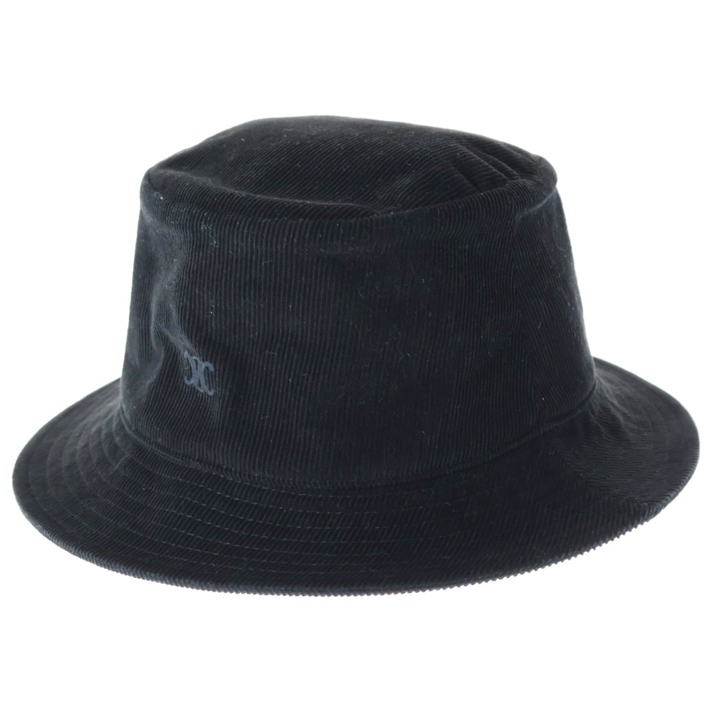 MINI TRIOMPHE BUCKET HAT IN CORDUROY ミニトリオンフ コーデュロイ バケットハット ブラック 2AUJ0665W.38NO Bランク