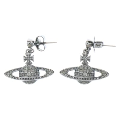 ドロップピアス シルバー ミニバスレリーフ イヤーアクセサリー Bランク