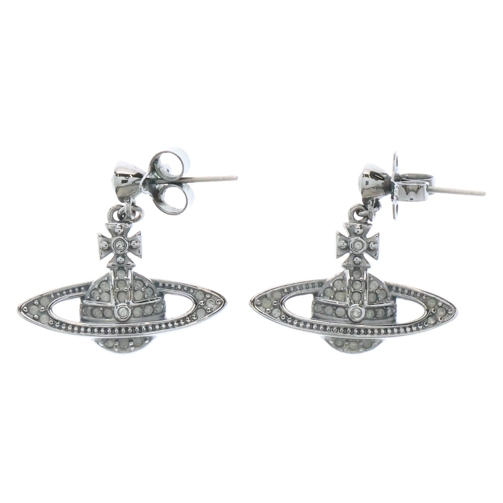ドロップピアス シルバー ミニバスレリーフ イヤーアクセサリー Bランク