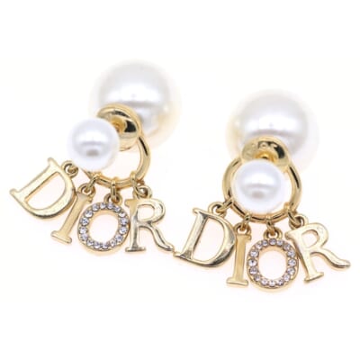 パールピアス イヤーアクセサリー ホワイト ゴールド金具 Bランク