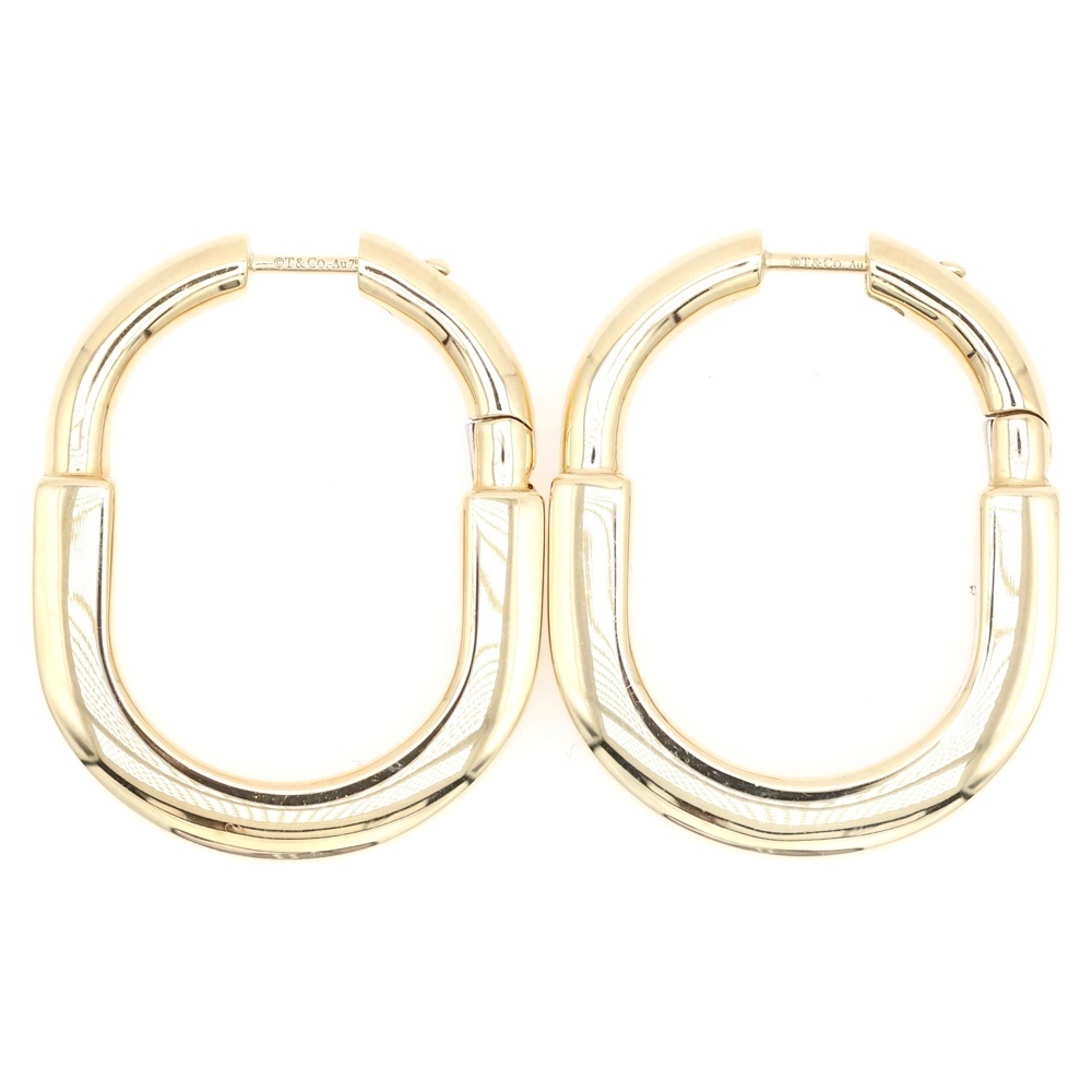 ティファニーロック ピアス K18YG イエローゴールド ジュエリー アクセサリー Aランク