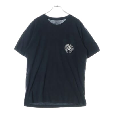 クロムハーツ CH T-SHRT 1 バック英字プリントTシャツ ブラック