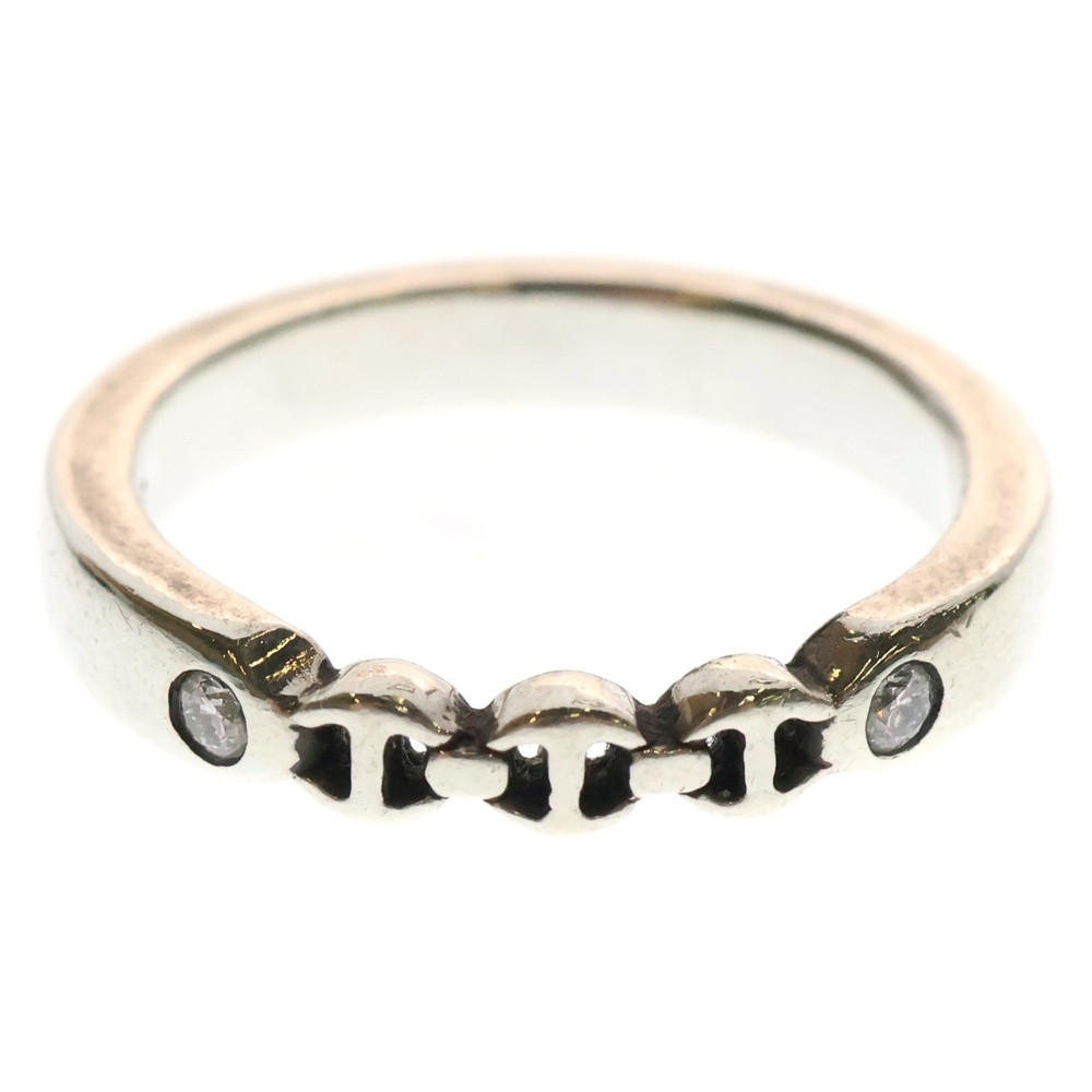 AMERICANA WITH DIAMONDS TRI-LINKダイヤモンド リング シルバー Bランク