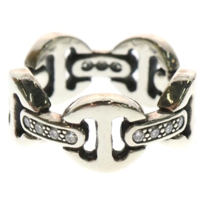 DAME CLASSIC TRI-LINK トライリンク ダイヤリング シルバー Bランク