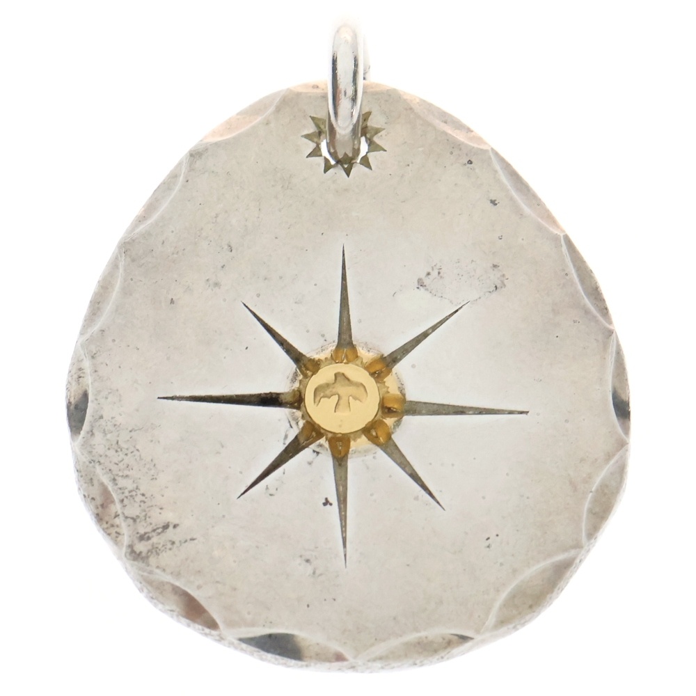 たたきメタル大 ペンダントトップ シルバー/ゴールド Bランク