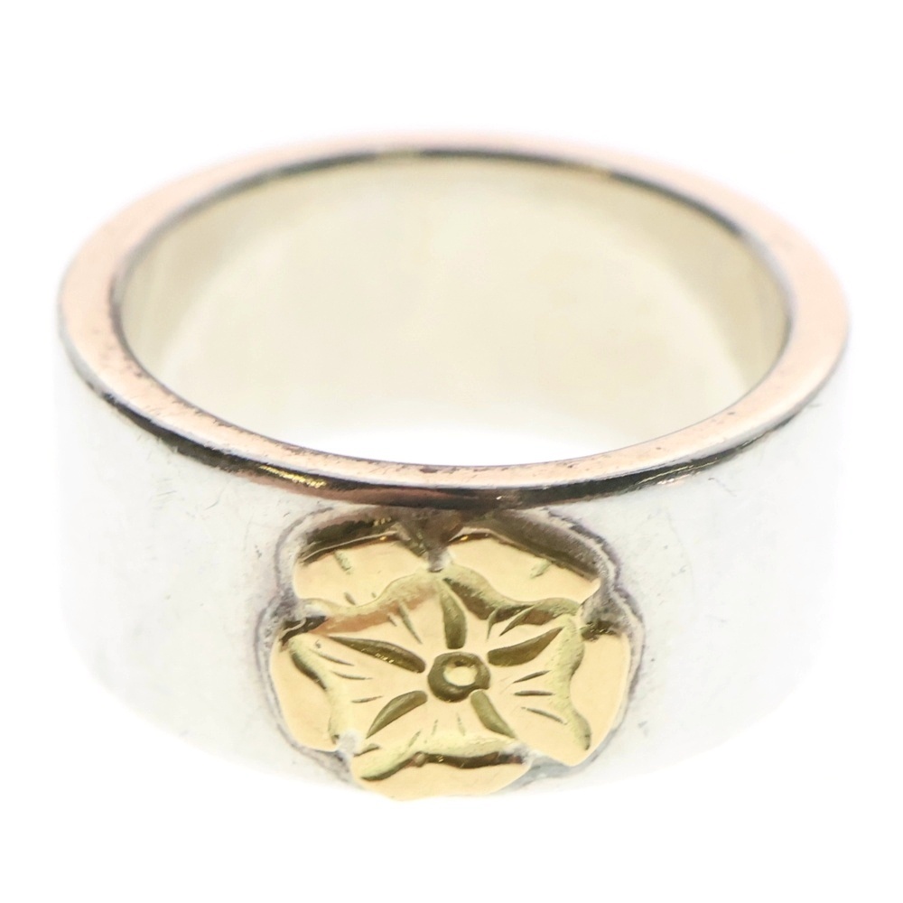 ローズ平打ちリング シルバー/ゴールド Bランク