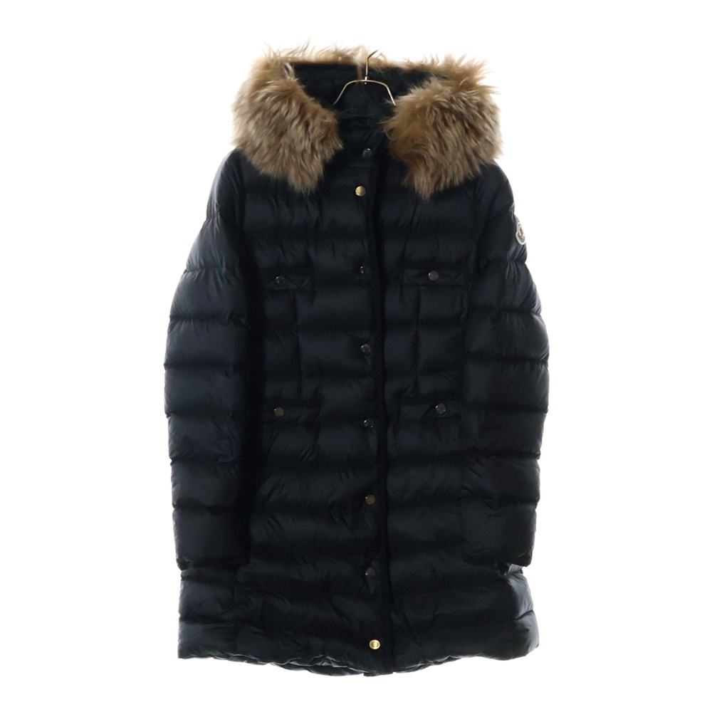 23AW HIRMAFUR GIUBBOTTO イルマファー フーデッド ロングダウンジャケット コート ブラック レディース I20931C00037 595FE Bランク