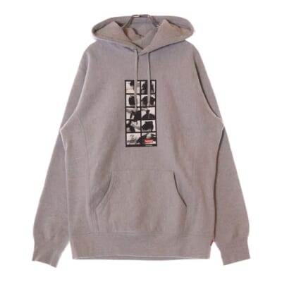 16AW Sumo Hooded Sweatshirt スモウ フーデッド スウェットシャツ 相撲プリント プルオーバー パーカー グレー Bランク