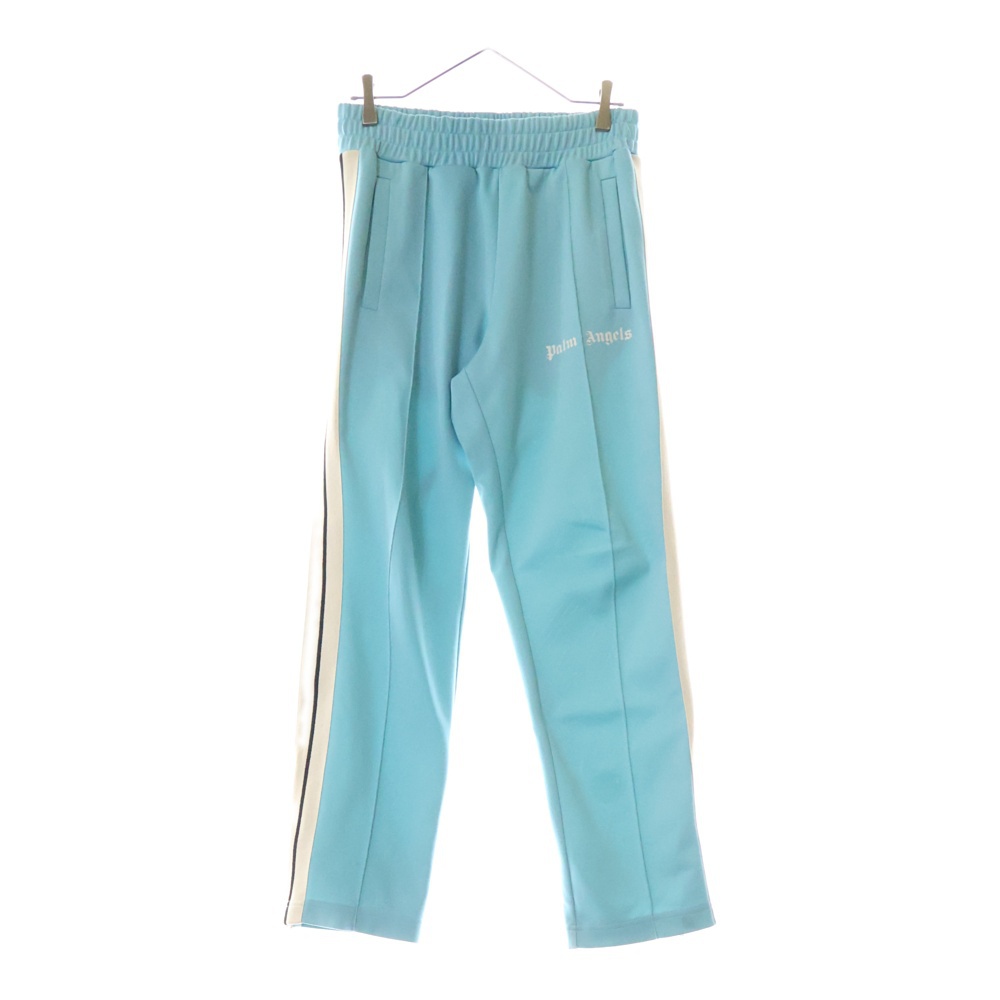 23SS ロゴプリント サイドライントラックパンツ 裾ジップ ジャージ PMCJ001C99FAB004 Bランク