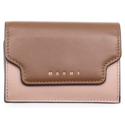 21AW TRUNK TRIFOLD トランク トリフォールド 三つ折 レザー コンパクト ウォレット マルチ レディース PMFOW02U23 LV589 Bランク
