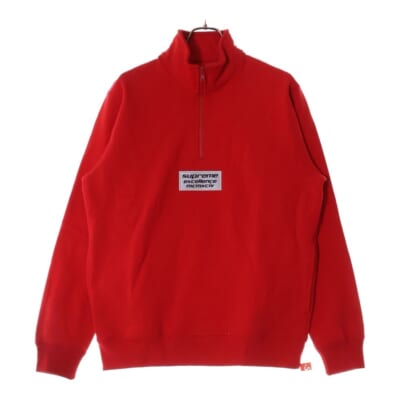 17SS Excellence MCMXCIV Half Zip Sweat エクセレンス ハーフジップ スウェット レッド Bランク