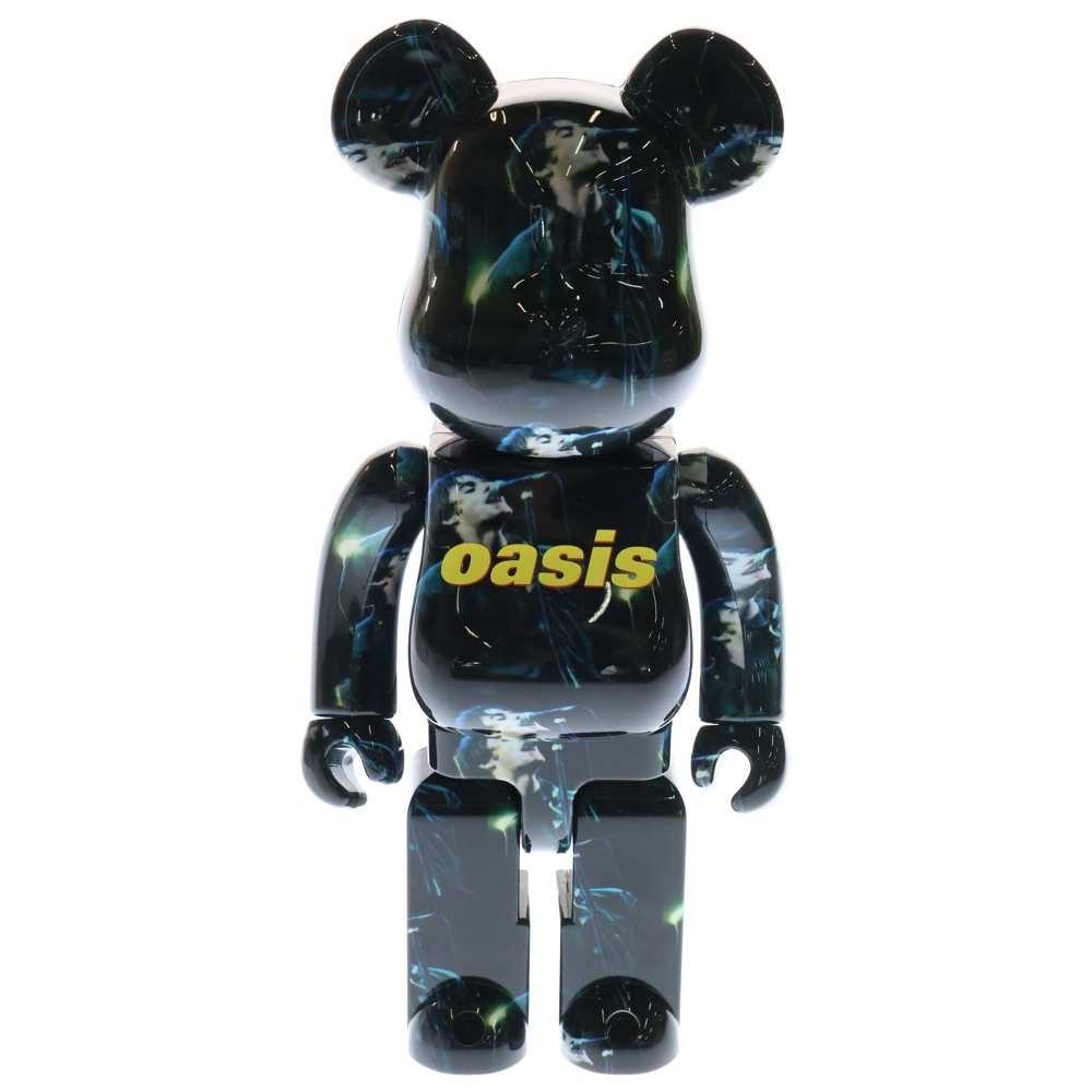 ×OASIS KNEBWORTH 1996 LIAM GALLAGHER BE@RBRICK 400% オアシス ネブワース リアムギャラガー ベアブリック 人形 フィギュア ブラック Bランク
