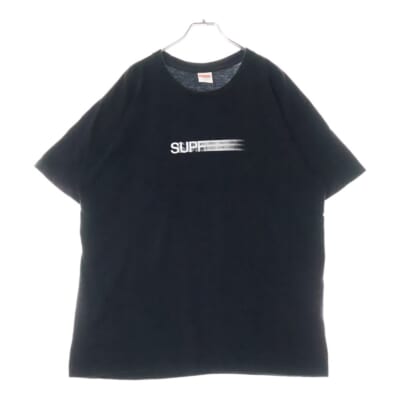 20SS Motion Logo Tee モーションロゴ プリントTシャツ 半袖クルーネックカットソー ブラック Bランク