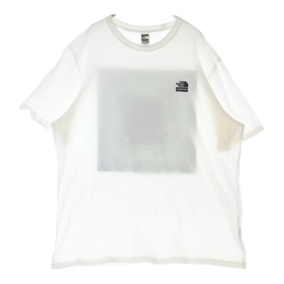 22SS ×Bandana S/S Tee ザノースフェイス バンダナ 半袖Tシャツ カットソー ホワイト/グリーン NT02209I Bランク