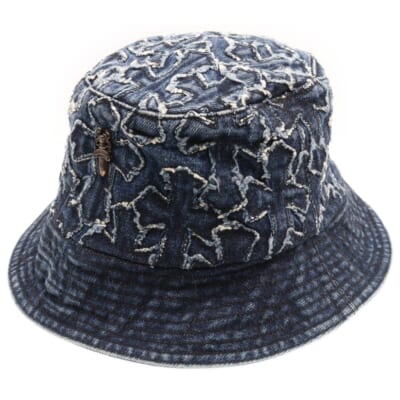 DAGGER CROSS PATCH DENIM BUCKET HAT ダガー クロスパッチデニムバケットハット 帽子 インディゴ Bランク