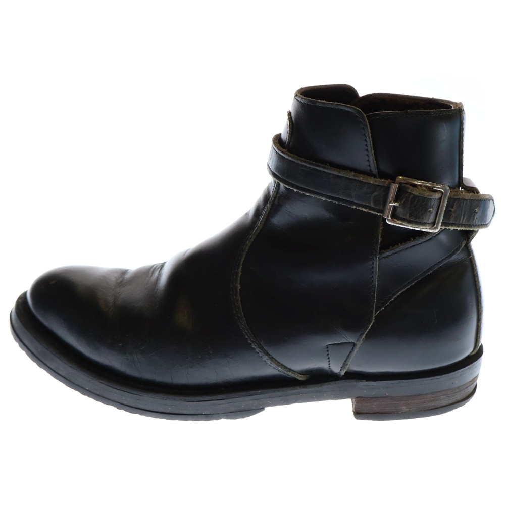 90S VINTAGE ベルテッド ジョッパー ショートブーツ ヴィンテージ レザーシューズ 旧羽タグ 92年製 ブラック 8196 Bランク