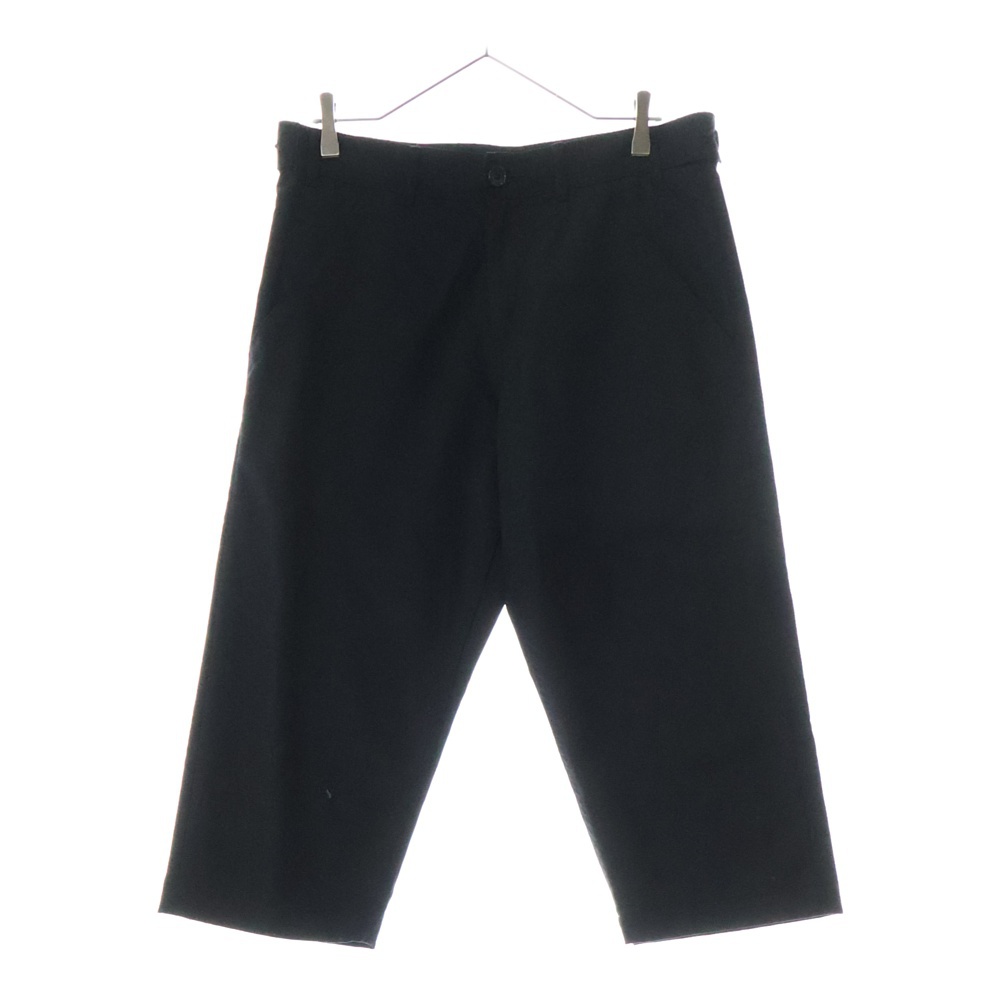 11AW AD2011 クロップドウール スラックス パンツ ブラック 1H-P203 Bランク