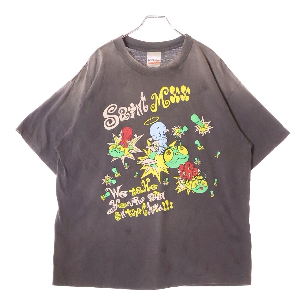 セントマイケル 25SS SS TEE SAINT MX6 ダメージ加工 両面