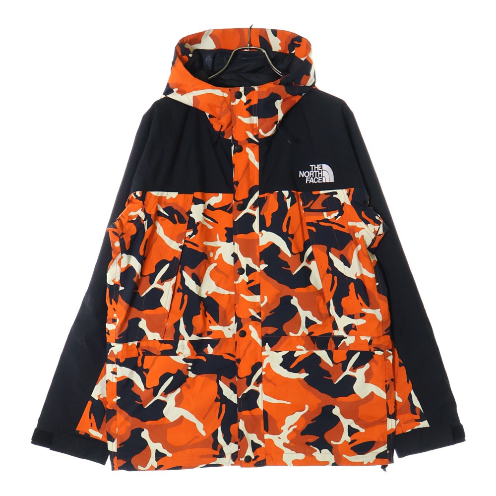 GORE-TEX NOVELTY MOUNTAIN LIGHT JACKET カモフラ ゴアテックス ノベルティ マウンテン ライト ジャケット オレンジ/ブラック NP62135 Bランク