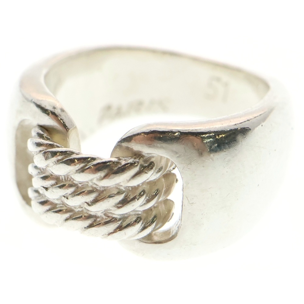 シュロワリング ヴィンテージ ロープモチーフ 指輪 シルバー Bランク