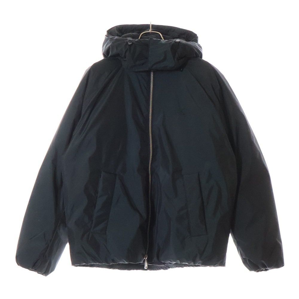 デタッチャブルフーデッド ナイロン ジップアップダウンジャケット ブラック J326604 Aランク
