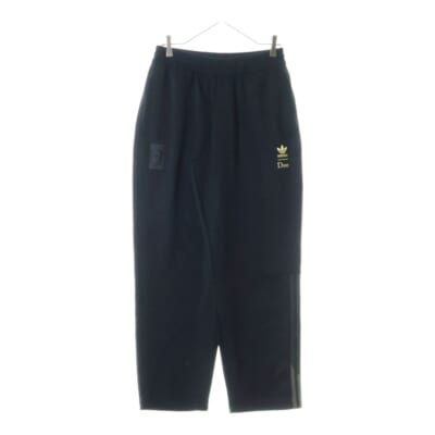 ×DIME SUPERFIRE TRUCK PANTS ダイム スーパーファイヤー ンポイントロゴ刺繍 トラックパンツ ブラックHZ7252 Bランク