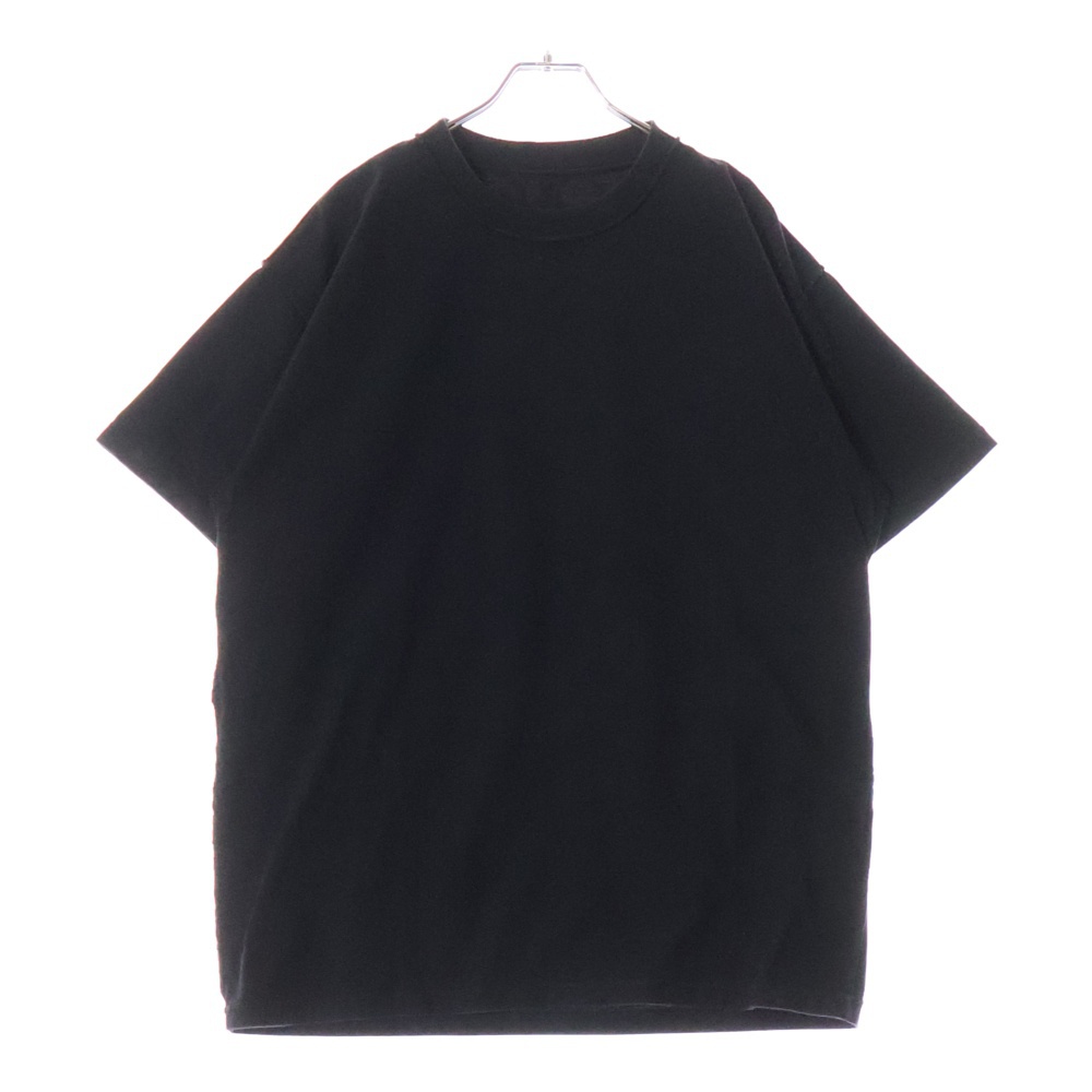 18SS インサイドアウト クルーネック 半袖Tシャツ カットソー ブラック S52GC0072 Bランク