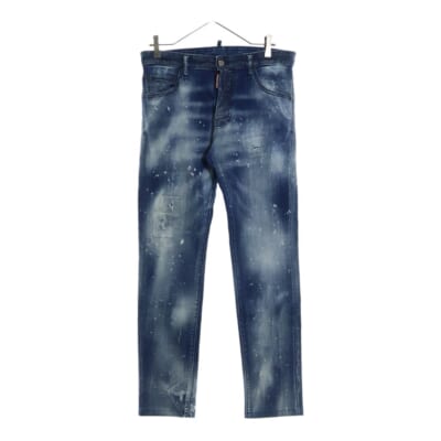 21AW COOL GUY JEAN クールガイ ジーンズ ペンキ リペア加工 テーパード デニム パンツ インディゴ S74LB0930 S30342 Bランク