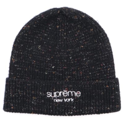 21AW Rainbow Speckle Beanie レインボー スペックル ビーニー ニット帽 帽子 ブラック Bランク