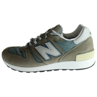 M1300JP3 1300 ローカットスニーカー オリーブ/グレー US9.5/27.5cm Bランク