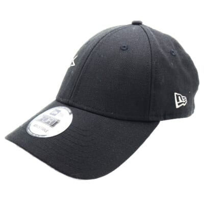 20SS ×NEW ERA ヨウジヤマモト プールオム ロゴエンブロイダリー シグネイチャー ベースボールキャップ ブラック HN-H87-864 Bランク