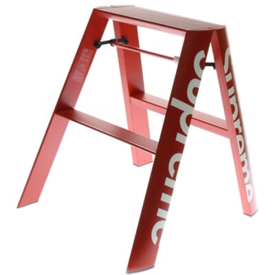 18AW Lucano Step Ladder ルカーノ ステップラダー 脚立 椅子 レッド Aランク