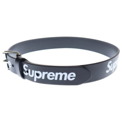 22SS Repeat Leather Belt リピート レザー ベルト ブラック/シルバー Sランク