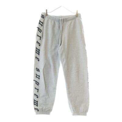 21AW Raised Embroidery Sweatpant レイズド サイドロゴ刺繍 スウェットパンツ グレー Bランク