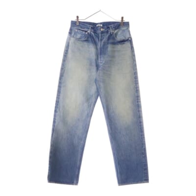 24AW SELVEDGE FADED HEAVY DENIM WIDE PANTS セルヴィッチ ワイドデニムパンツ インディゴブルー A24AP02DH Aランク