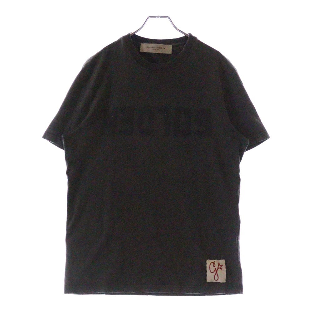 22SS ヴィンテージ加工 クルーネック 半袖Tシャツカットソー チャコールグレー GMP00871 Bランク