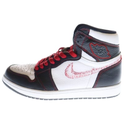 AIR JORDAN 1 HIGH OG DEFIANT エアジョーダン1 ディファイアント ハイカットスニーカー ホワイト/ブラック US9.5/27.5cm CD6579-071 Sランク