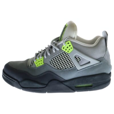 AIR JORDAN 4 RETRO LE NEON エアジョーダン レトロ ネオン ハイカットスニーカー グレー/イエロー US9.5/27.5cm CT5342-007 Bランク