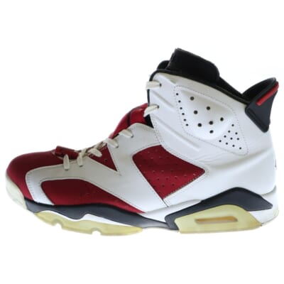 AIR JORDAN 6 RETRO CARMINE エアジョーダン レトロ カーマイン ハイカットスニーカー レッド/ホワイト US11/29cm 384664-160 Bランク